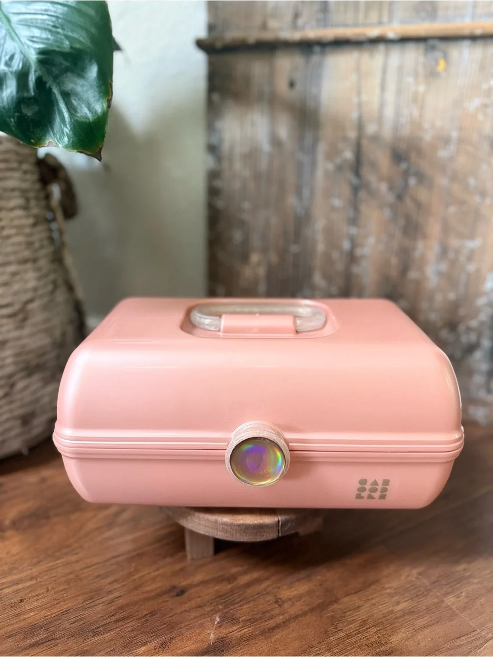 Caboodles On The Go Girl Rose Gold Metallic Makeup Case W/Mirror Ultra Exclusive